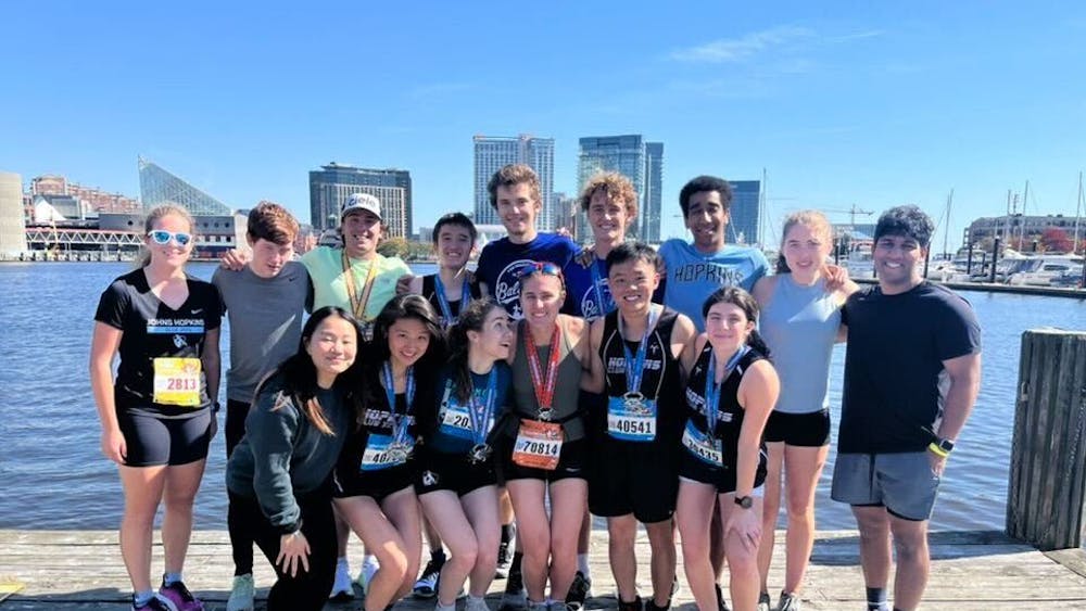 COURTESY OF TOMMY SONG
Song recounts his exciting day at the Baltimore Running Festival alongside his Running Club teammates.