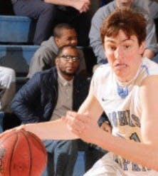 hopkinssports.com
Senior forward Sam Gordon, a walk-on, has vastly improved.