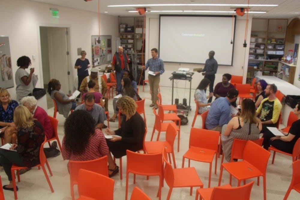  COURTESY OF ALLY HARDEBECK
Members of the Baltimore community shared their experiences in the city with one another.