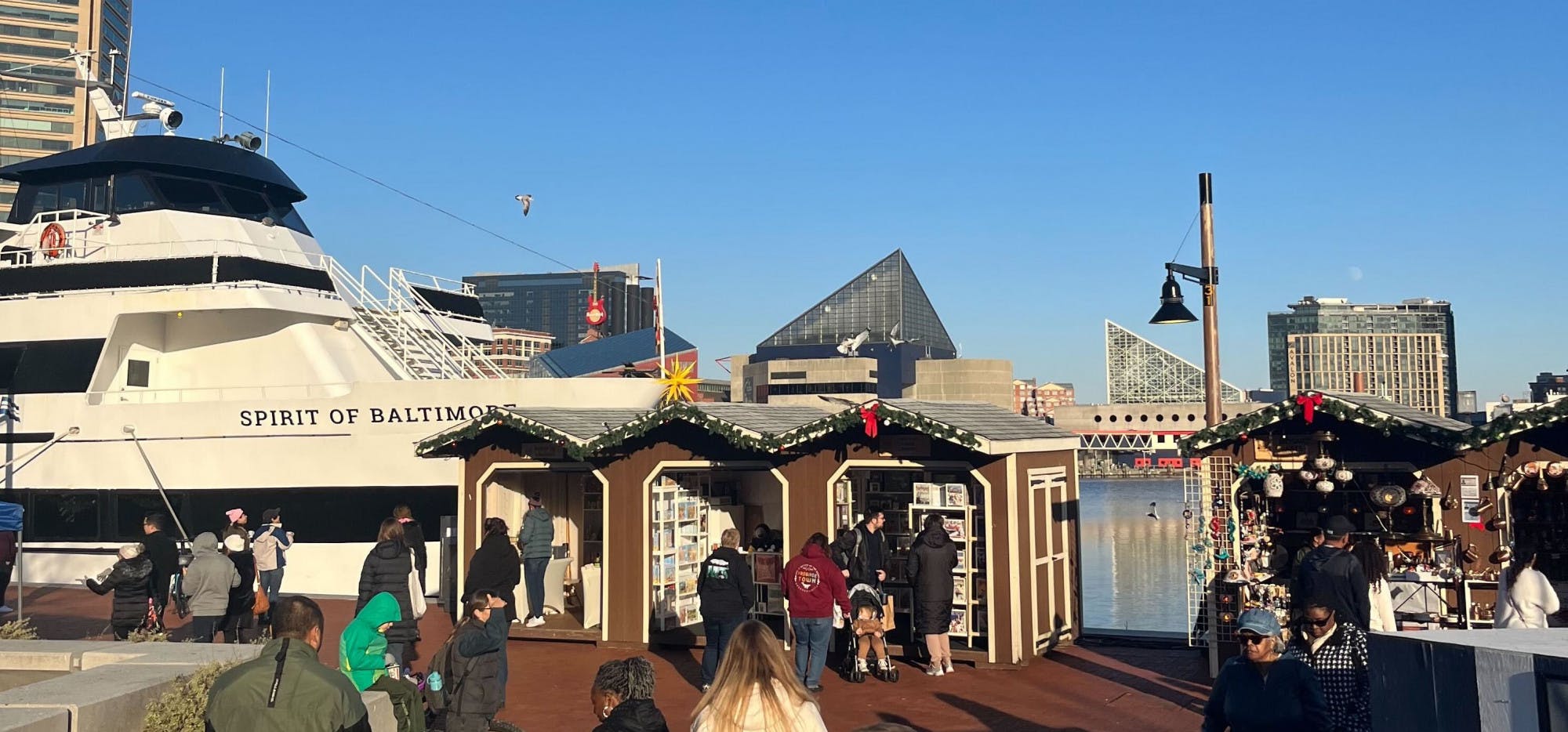 COURTESY OF EMI GONZALEZ
Gonzalez explores the Baltimore Christmas Village, which satiated her nostalgia for the Christmas market of her childhood.