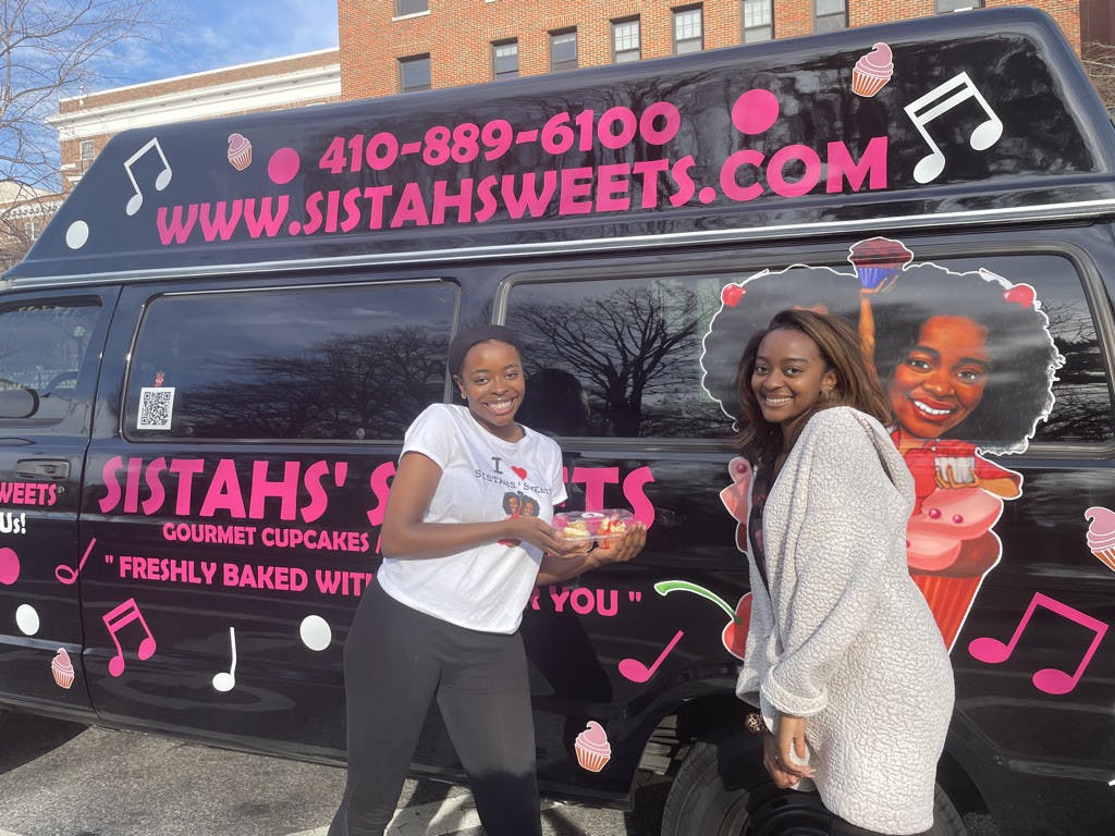 COURTESY OF GRETA MARAS
Erin (left) and Lena (right) Bowman are bringing delectable and unique cupcakes to Hopkins and all of Baltimore with Sistahs' Sweets.