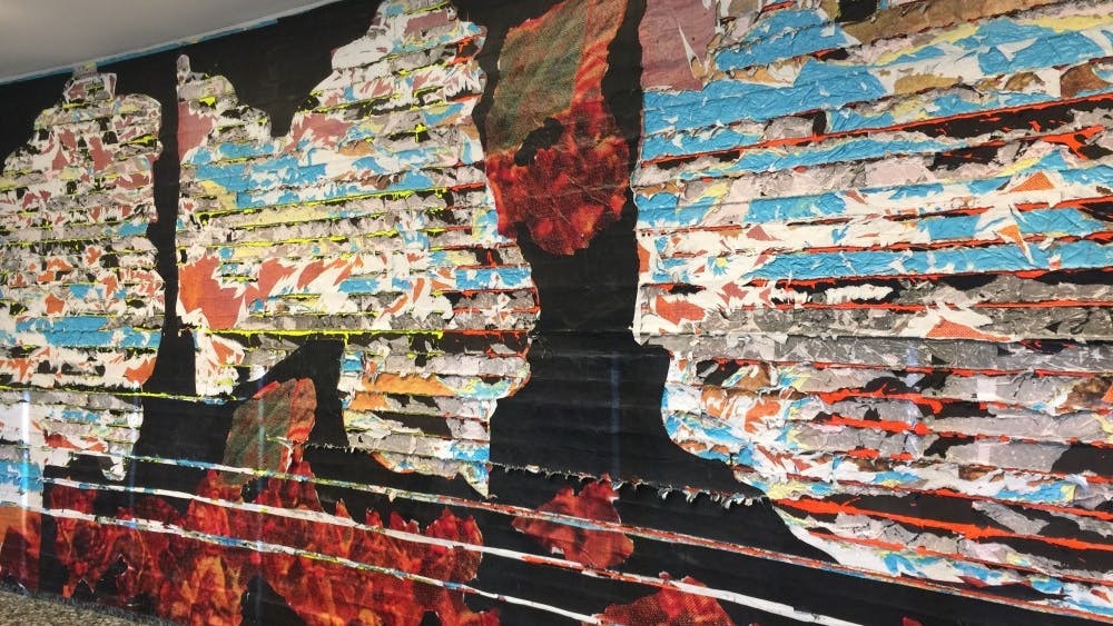 RON COGSWELL/CC BY 2.0
Mark Bradford, who spoke with Stephen Towns at the BMA, often works in paint and collage. 