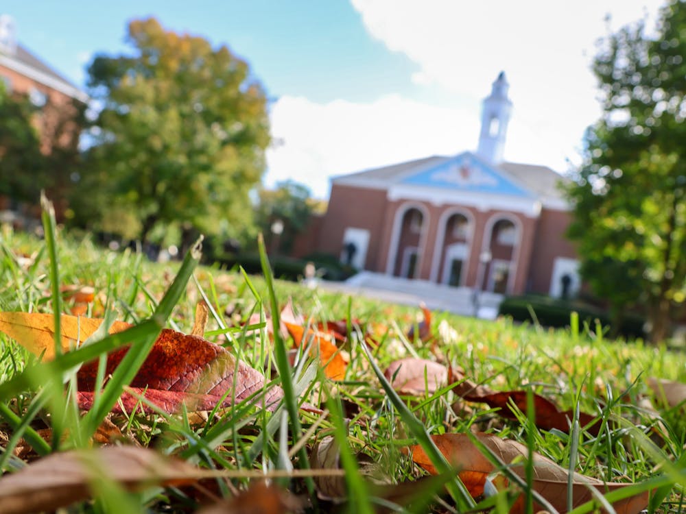 With a symphony of vibrant colors, the historic Homewood Campus embraces the Autumn season.