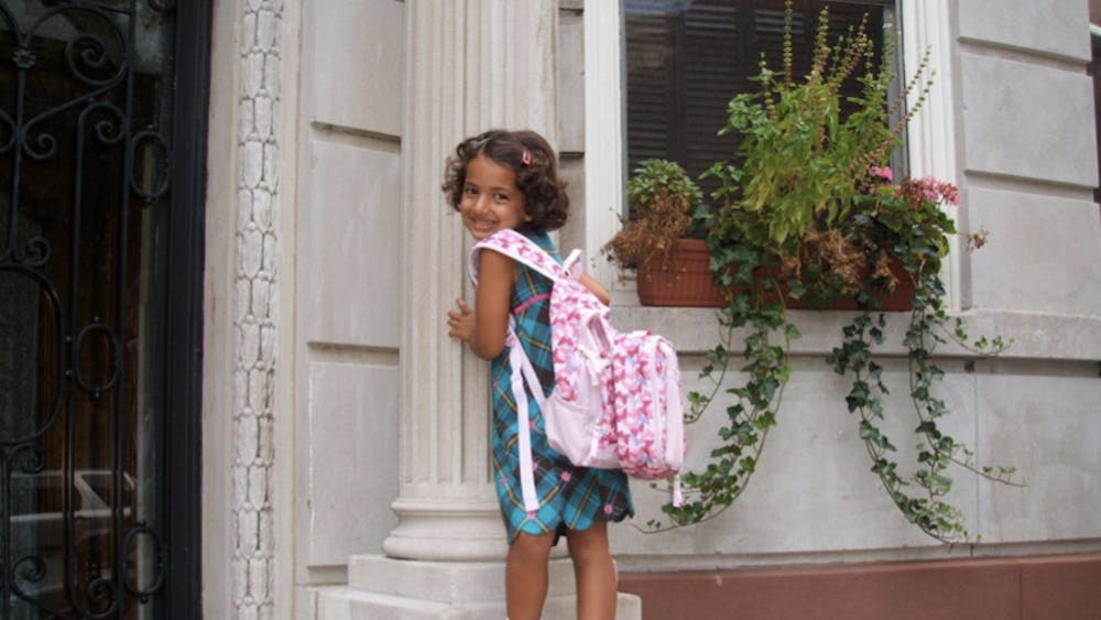 COURTESY OF LEELA GEBO
Leela on her first day of kindergarten.