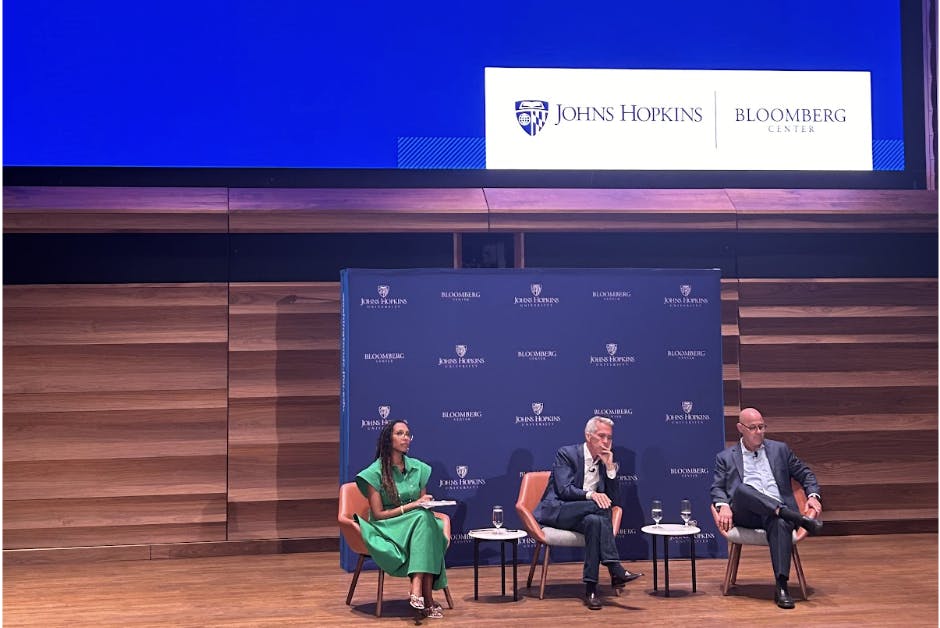 COURTESY OF MYRA SAEED
Walsh and Guttenberg discussed the importance of open dialogue and highlighting the value of conversing with those of differing perspectives.&nbsp;