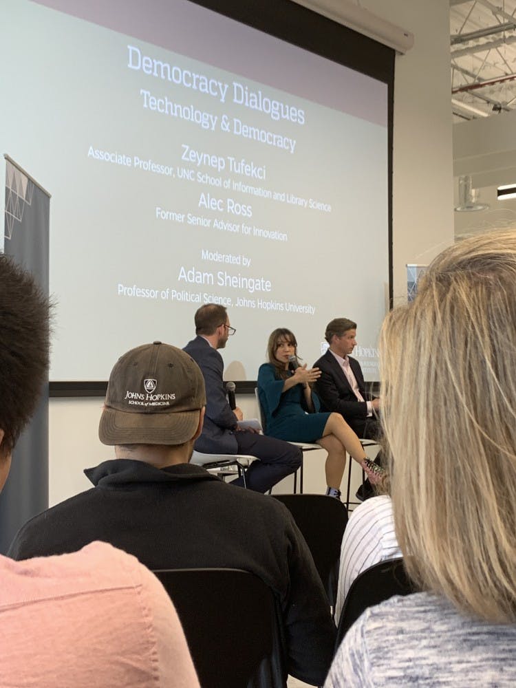 COURTESY OF SIRI TUMMALA
Students against Private Police protested the event.