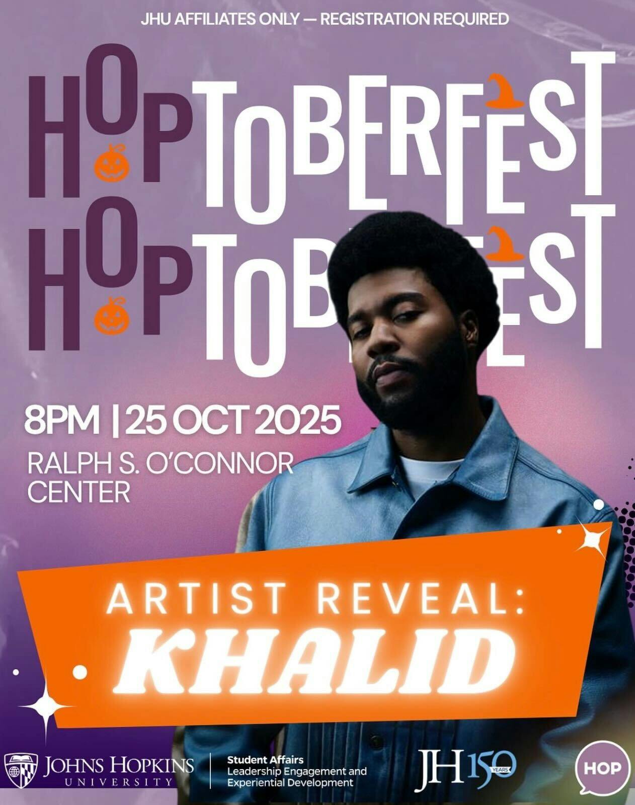 COURTESY OF THE HOP
The HOP announces the artist that will be performing for Hoptoberfest: Khalid.