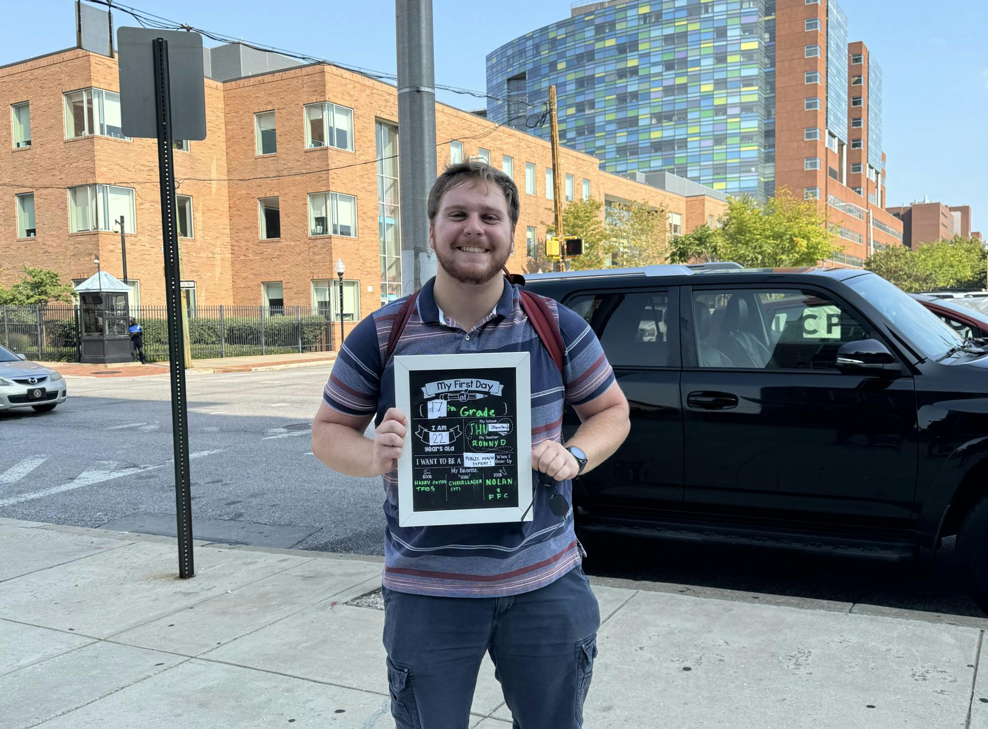 COURTESY OF GABRIEL LESSER
Lesser celebrates his return to Hopkins as a graduate student while discussing the unexpectedness of life.