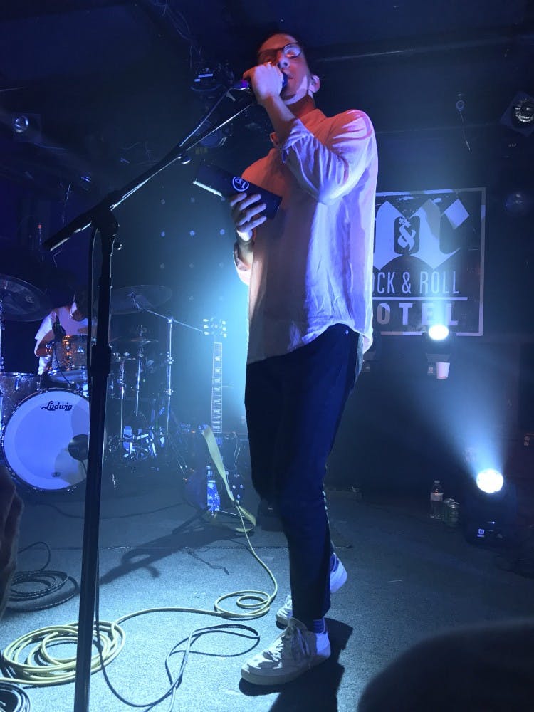  COURTESY OF KATHERINE LOGAN Croll’s live performance brought his pop style to the Rock &amp; Roll Hotel.