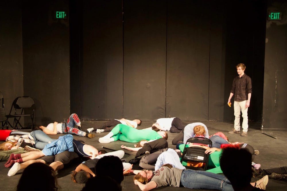 COURTESY OF THROAT CULTURE
Business Merger was a collaboration between sketch comedy group Throat Culture and improv group the Buttered Niblets