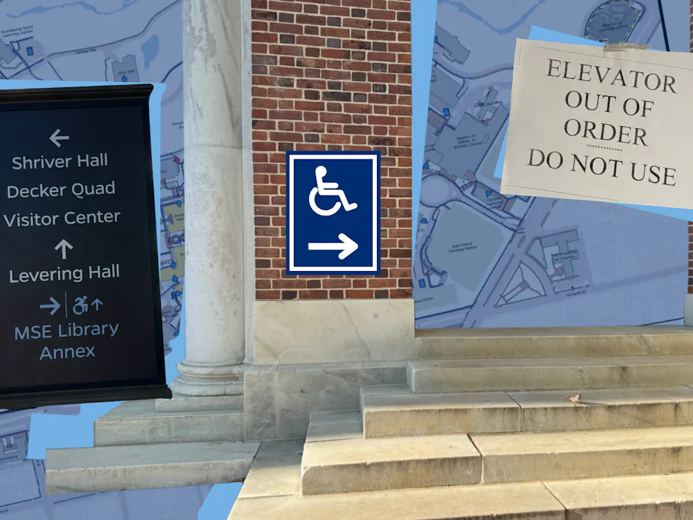SYDNOR DUFFY / DESIGN & LAYOUT EDITOR
Students report long, impractical stairless routes and sporadic, out-of-order elevators as challenges to physical accessibility on campus, underscored by SDS's reliance on students and faculty for instating accommodations.