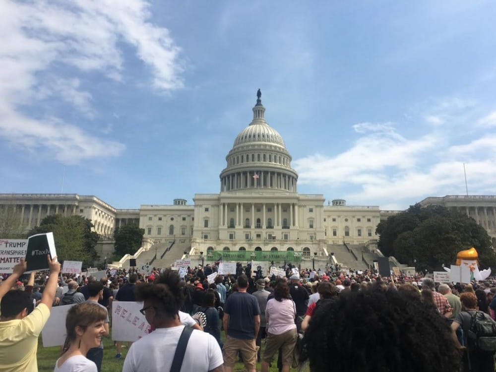  Courtesy of Emily Mcdonald
The Tax March in Washington, D.C. pressured President Trump to release his tax returns.
