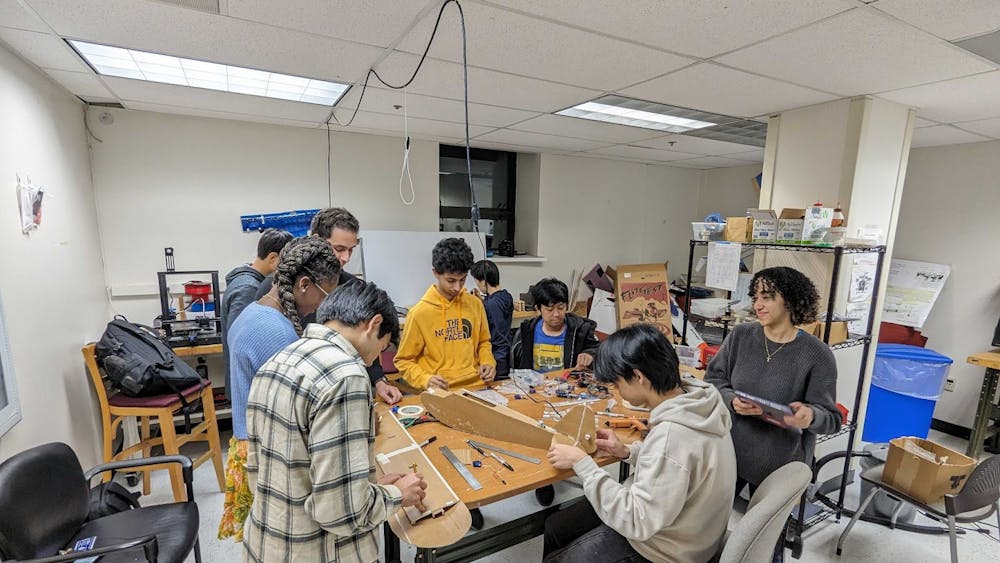 COURTESY OF KOJI SHUKAWA
Design Build Fly club members will be building an airplane that transports patients to hospitals for this year’s AIAA DBF competition.