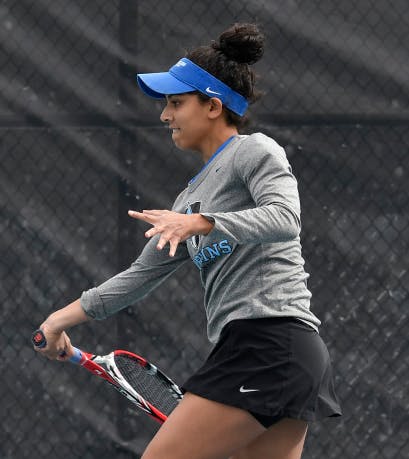 HOPKINSSPORTS.COM
Anna Kankanala helped the Jays stay undefeated in Conference play.