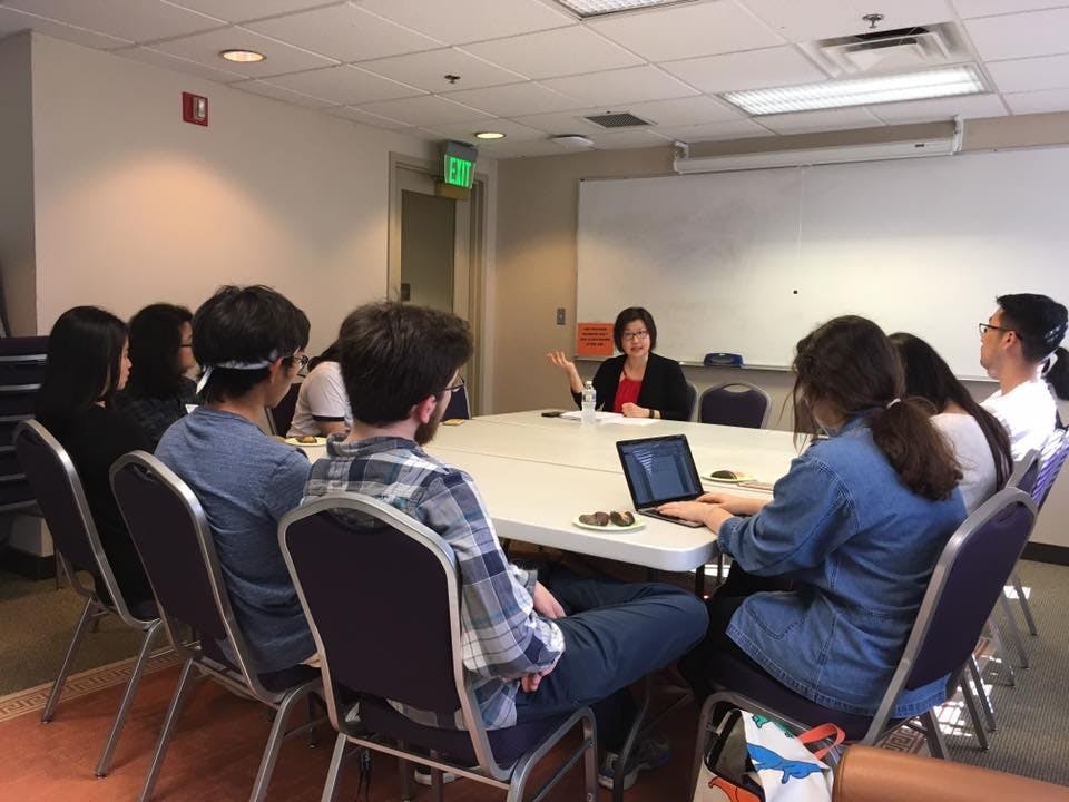 Courtesy of Office of Multicultural Affairs
Chung guided a roundtable discussion on the history and politics of Asians in America on Tuesday.