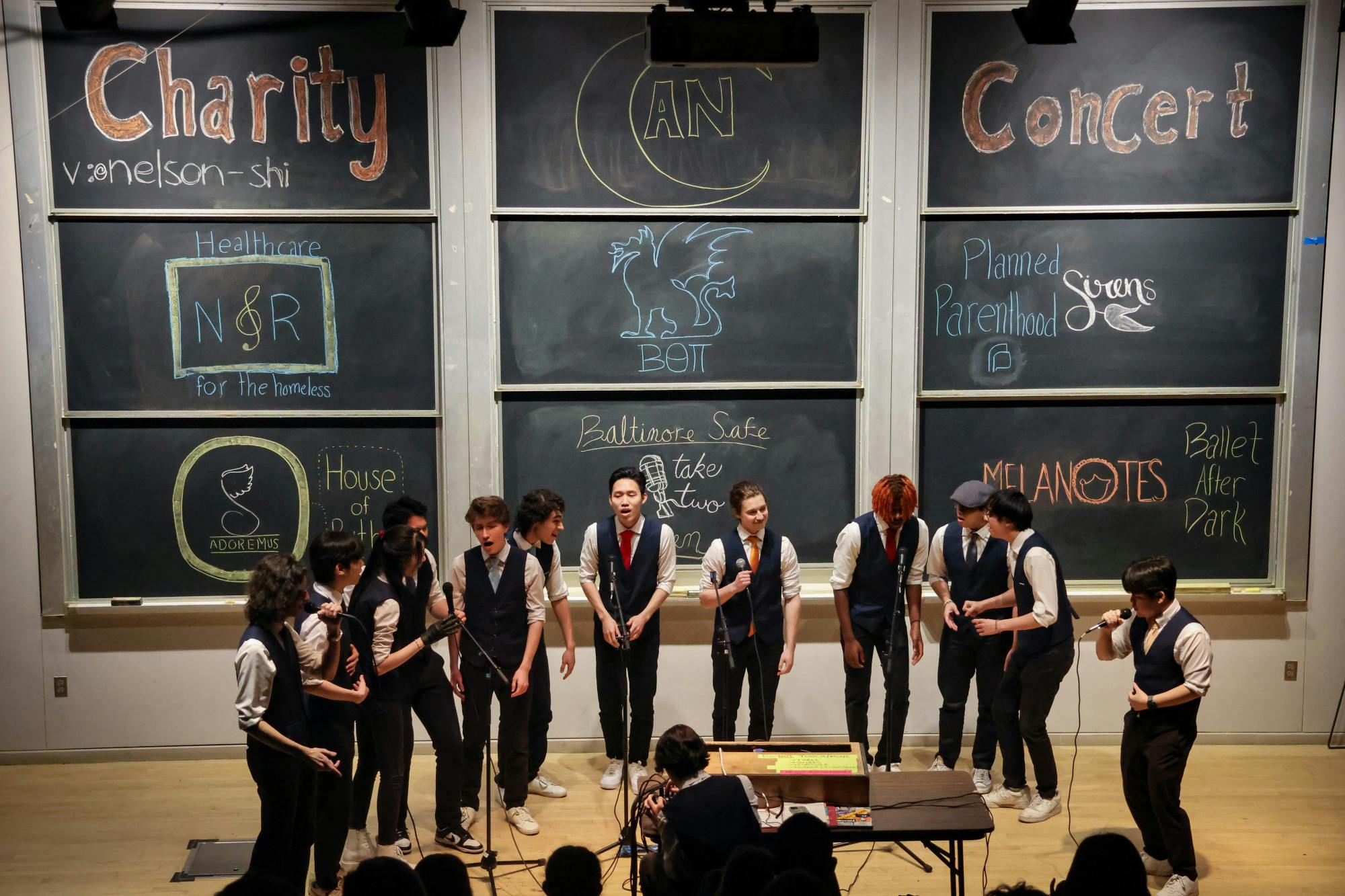 The second annual A Cappella Charity Concert featuring the AllNighters, Adoremus, Melanotes, Sirens, Take Two and Notes of Ranvier competed for their chosen charities.