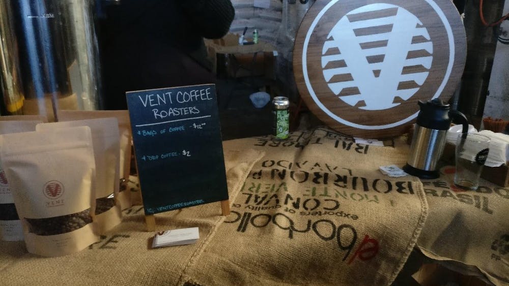 COURTESY OF JESSE WU
Vent Coffee Roasters, a local small batch roastery, hosted the event.