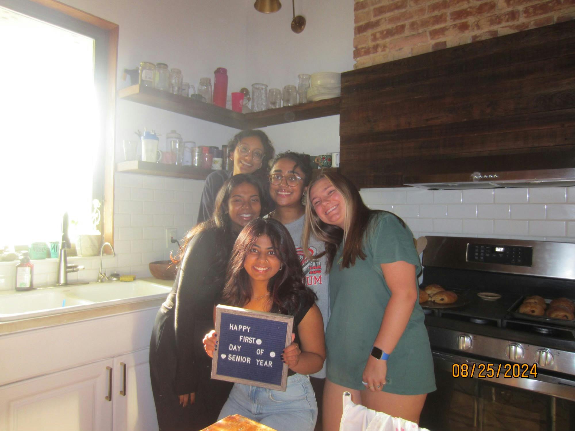 COURTESY OF MOLLY GREEN
Green reflects on the friendships she’s forged over the years while watching her roommate slice a peach.