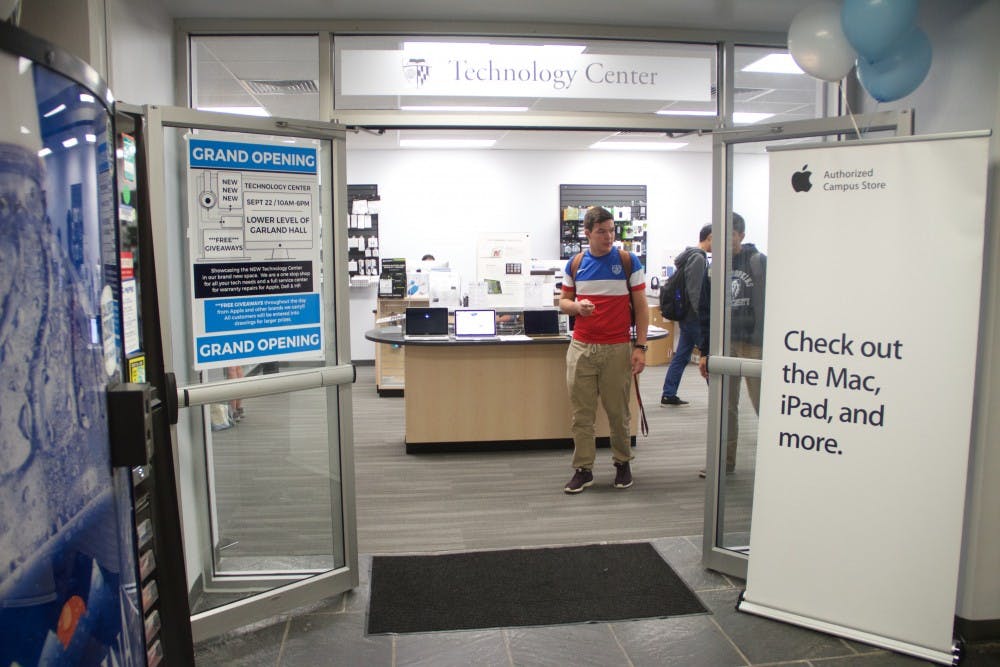  LEON SANTHAKUMAR/ PHOTOGRAPHY EDITOR
The new Technology Center occupies the former IT Service Center space in the basement of Garland Hall.