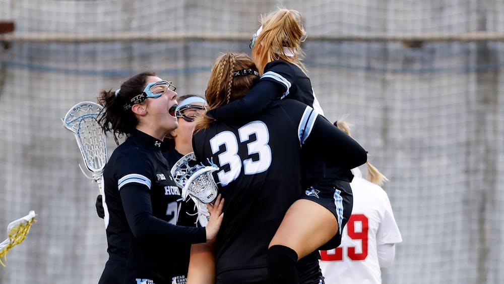 COURTESY OF HOPKINSSPORTS.COM
After starting out 0-3, the women’s lacrosse team desperately needed these wins against Ohio State.
