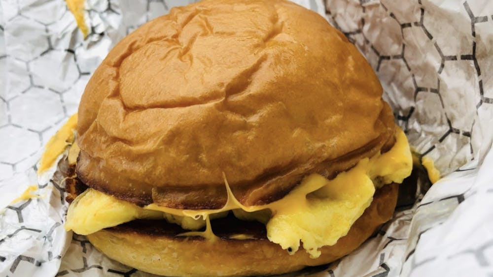 COURTESY OF ELLIE ROSE MATTOON
The KitschWich, the titular sandwich of Kitsch, features griddled brioche bread with scrambled egg and American cheese.