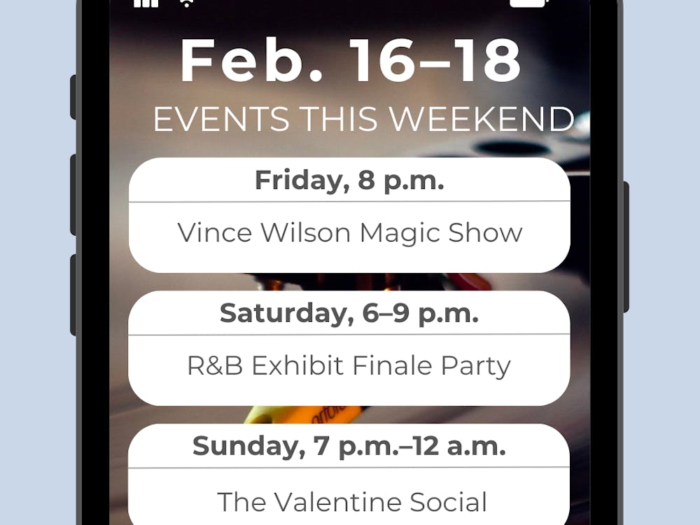 ARUSA MALIK / DESIGN AND LAYOUT EDITOR
Wind down from midterm exams and papers with some fun events this weekend!