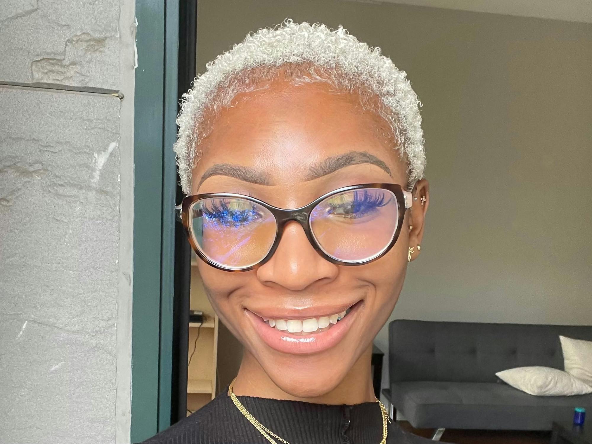 COURTESY OF ANGEL ODUKOYA
Odukoya discusses her experience with neuroscience research at Hopkins. &nbsp;