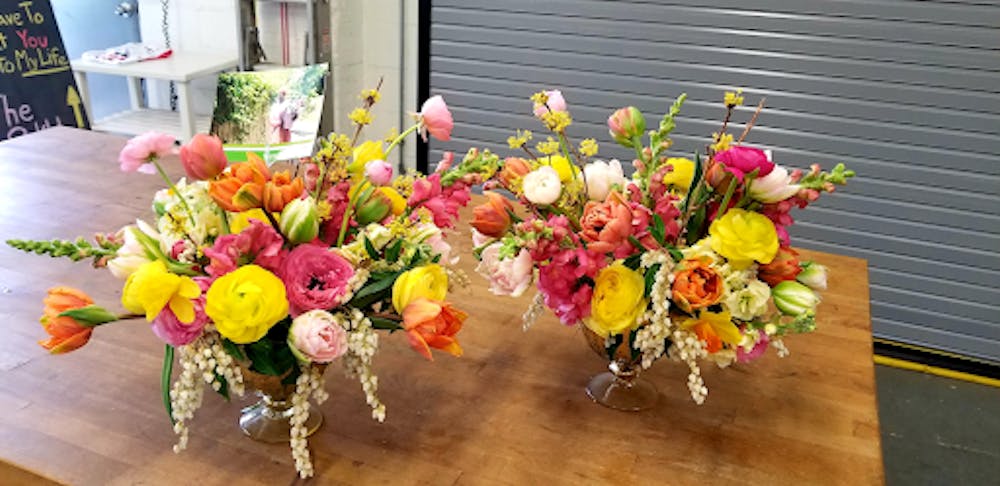 COURTESY OF NATALIE WU
Local Color Flowers offers flower arranging classes and sells bouquets of locally-sourced flowers.