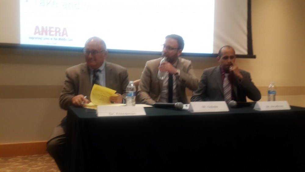 COURTESY OF ANNA GORDON
Panelists evaluated the lack of humanitarian aid in the Middle East.