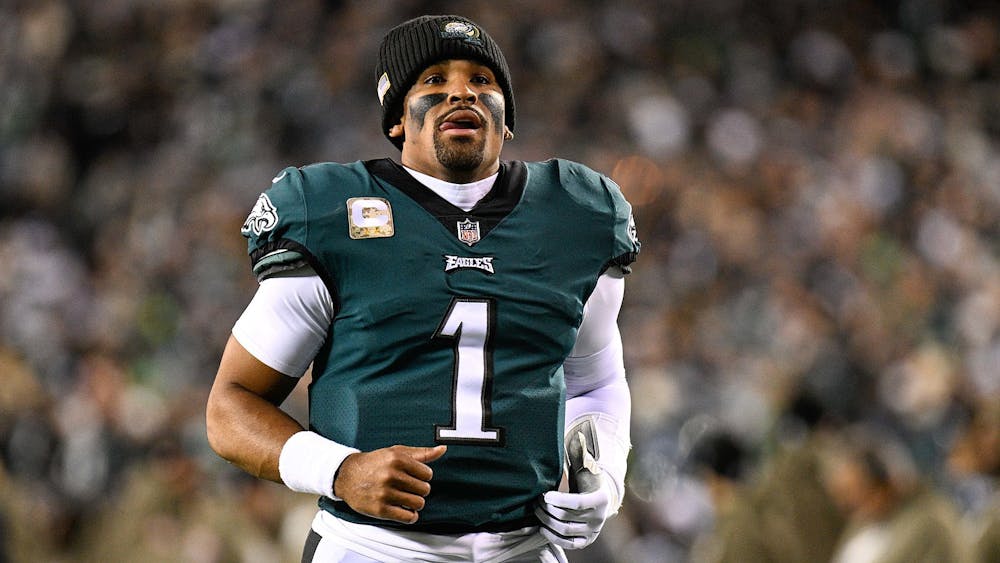 ALL-PRO REELS / CC BY-SA 2.0
Kirollos Mina evaluates Eagles General Manager Howie Roseman and QB Jalen Hurts as they look to win this year's Super Bowl. 