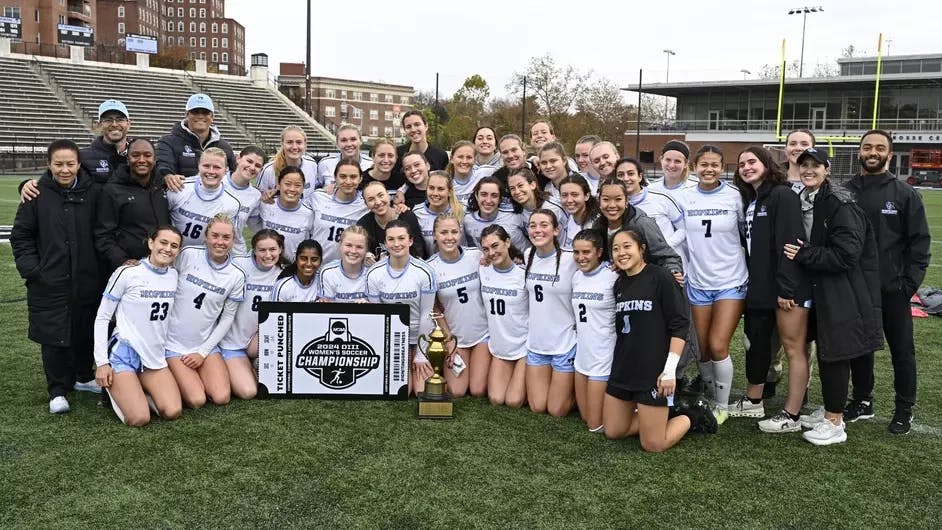 COURTESY OF HOPKINSSPORTS.COM
The Blue Jays field hockey and women’s soccer teams were crowned Centennial Conference Champions this past weekend.&nbsp;