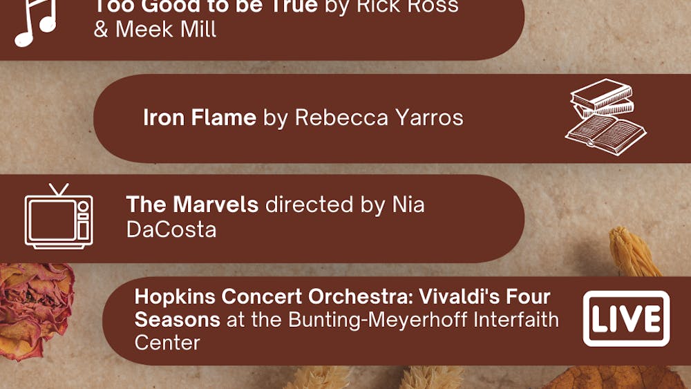 ARANTZA GARCIA / DESIGN AND LAYOUT EDITOR
This week’s picks include the new superhero film The Marvels, Rebecca Yarros’ highly anticipated sequel to Fourth Wing, a collaboration album between Meek Mill and Rick Ross and a performance of Vivaldi’s “The Four Seasons.”