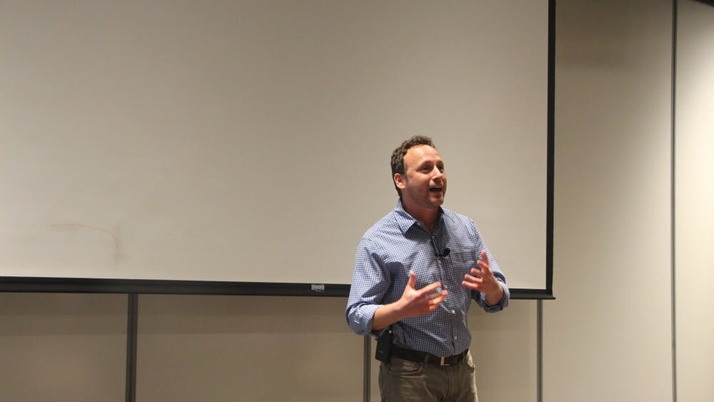 COURTESY OF ABBY JOHNSON
J-Street U sponsored a performance of "The Forbidden Conversation" by Gili Getz on campus. 