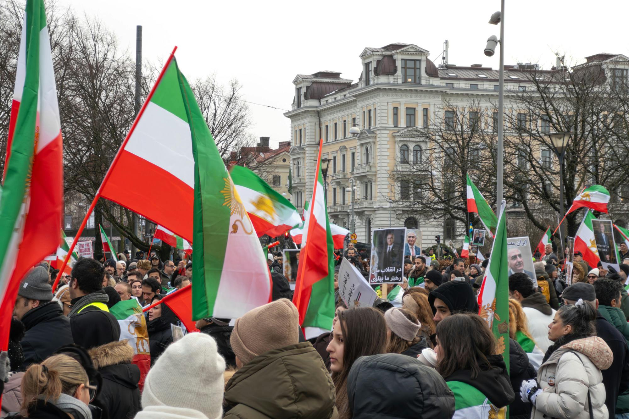 CRANNOFONIX NEWS / PUBLIC DOMAIN&nbsp;
Protestors advocating for Iran in Gothenberg.&nbsp;