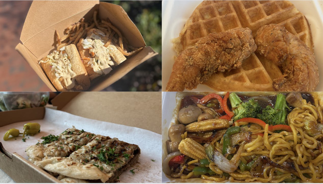 COURTESY OF MYRA SAEED
Saeed samples the flavors of the Student Center’s newest additions, from Koshary to Connie’s.