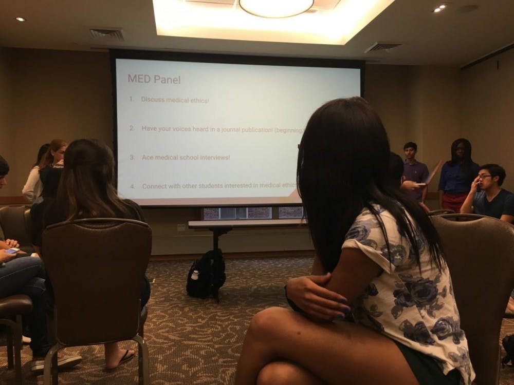  COURTESY OF ALYSSA WOODEN
Students were challenged to form their own ethical opinions at this year’s first MedPanel.