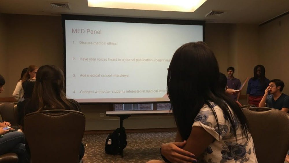  COURTESY OF ALYSSA WOODEN
Students were challenged to form their own ethical opinions at this year’s first MedPanel.