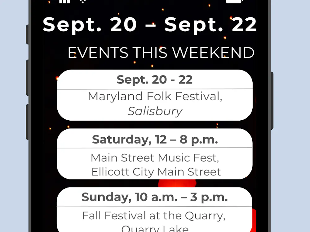 COURTESY OF CATHY WANG
This Saturday, check out the Main Street Music Fest in Ellicott City! 