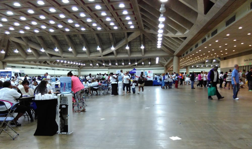  Courtesy of ROLLIN HU
Vendors at Project Homeless Connect served about 2,000 homeless.