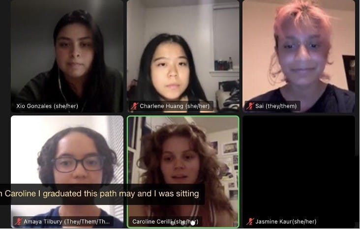 The Zoom panel discussion included close captioning to accommodate accessibility needs.