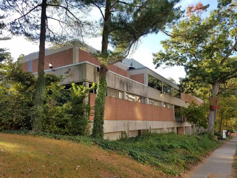  KAREEM OSMAN/PHOTOGRAPHY EDITOR
Old Carnegie, located on 115 W. University, is used for extra storage space by the Office of Recycling.