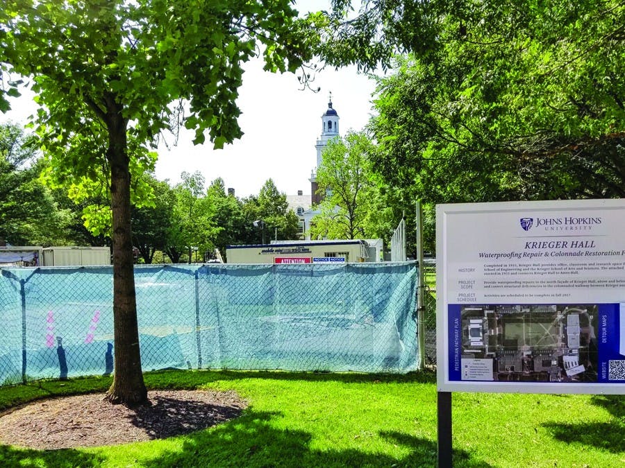 KAREEM OSMAN/PHOTOGRAPHY EDITOR
Construction on the Keyser Quad is expected to end by fall of 2017.