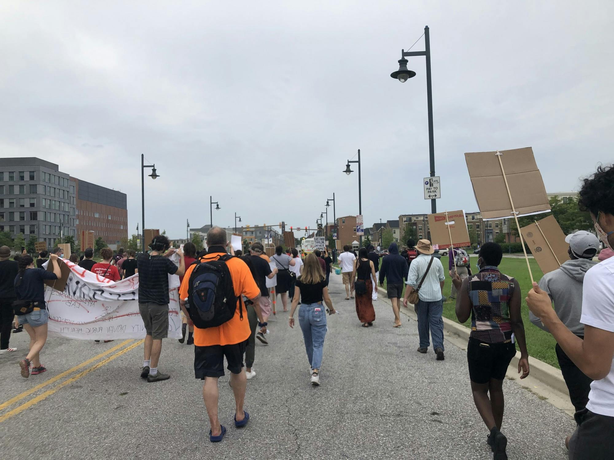 COURTESY OF RUDY MALCOM
Held in solidarity with Black Lives Matter, the march aimed to center the experiences of East Baltimore residents.
