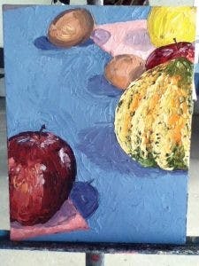  COURTESY OF RUTHE HUANG
A fruit still life painting by Ruthe Huang completed in the fall of 2013.