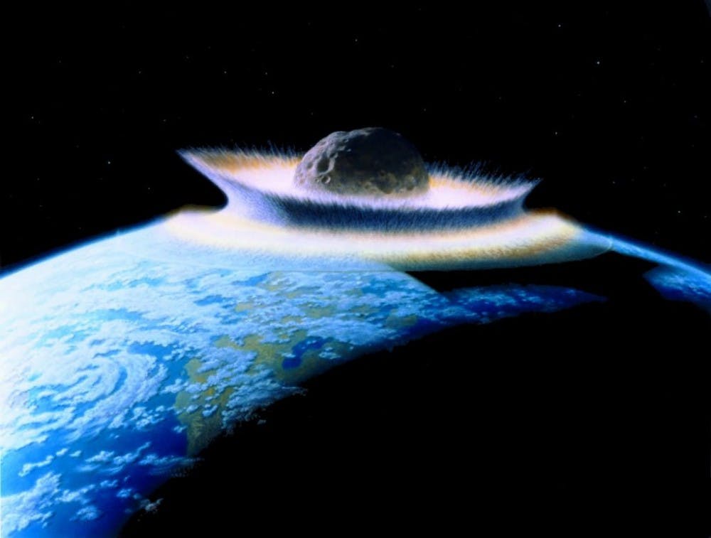  PUBLIC DOMAIN
An asteroid that hit the Earth 66 million years ago may have liquefied Earth’s surface.