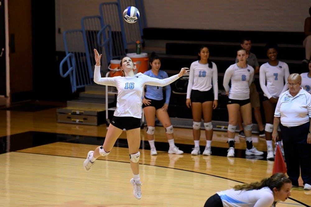 Hopkinssports.com
This weekend’s matches put women’s volleyball at 7-0 record this year.