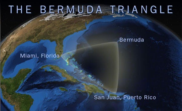 NOAA’S NATIONAL OCEAN SERVICE/ CC BY-SA 3.0
Many ships have been lost at sea in the area known as the Bermuda Triangle.