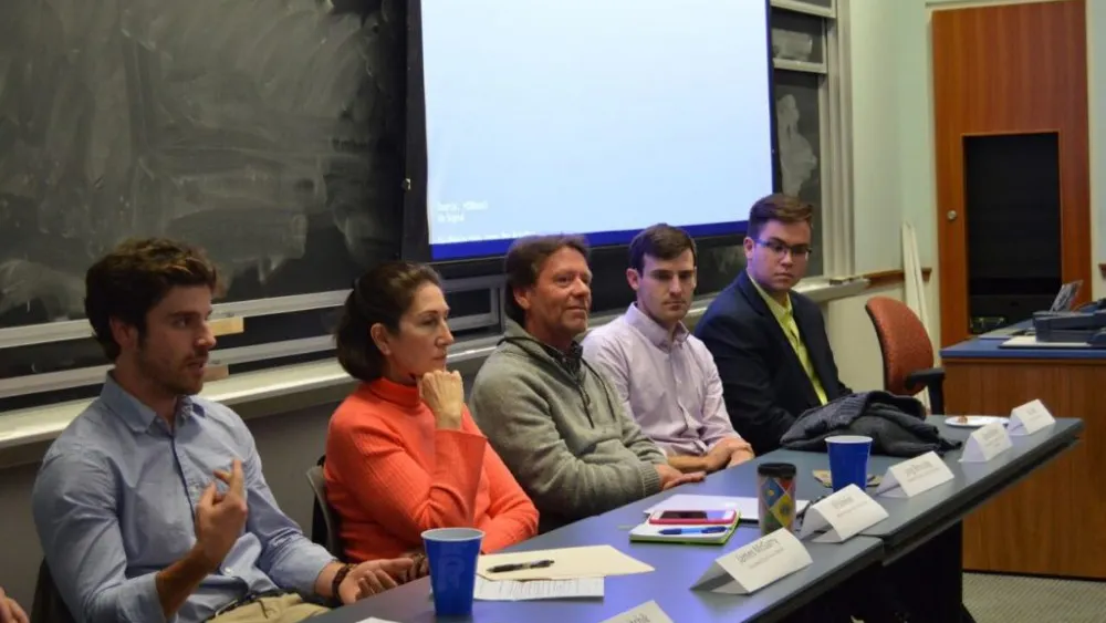 Ellie Hallenborg/Photography Editor
Five panelists from Baltimore organizations explored future sustainable energy use.