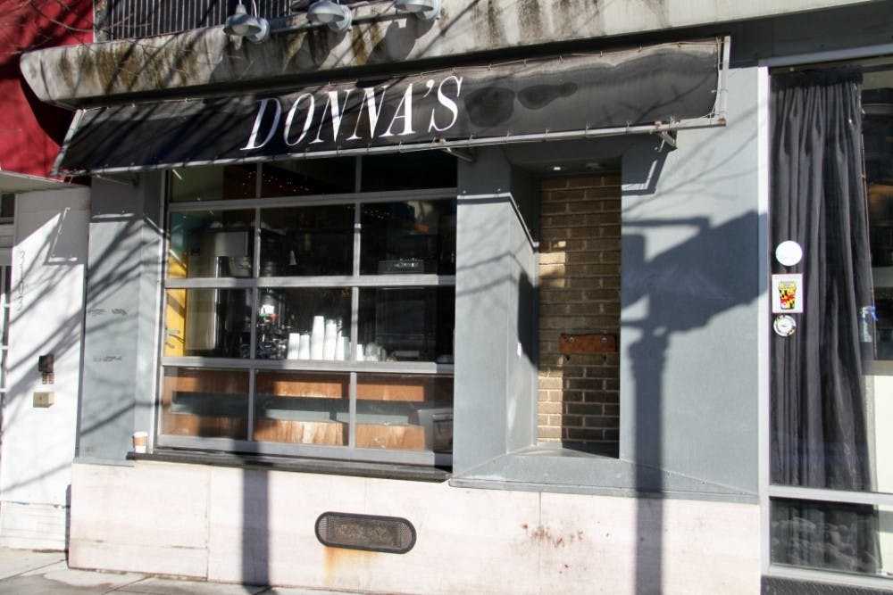  LEON SANTHAKUMAR/PHOTOGRAPHY EDITOR
 Donna’s in Charles Village closed their doors Monday night.