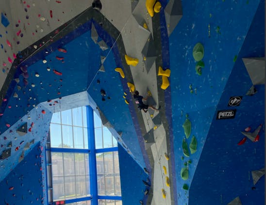 COURTESY OF TALIA LEHRER
Lehrer discusses the format and importance of climbing championships.